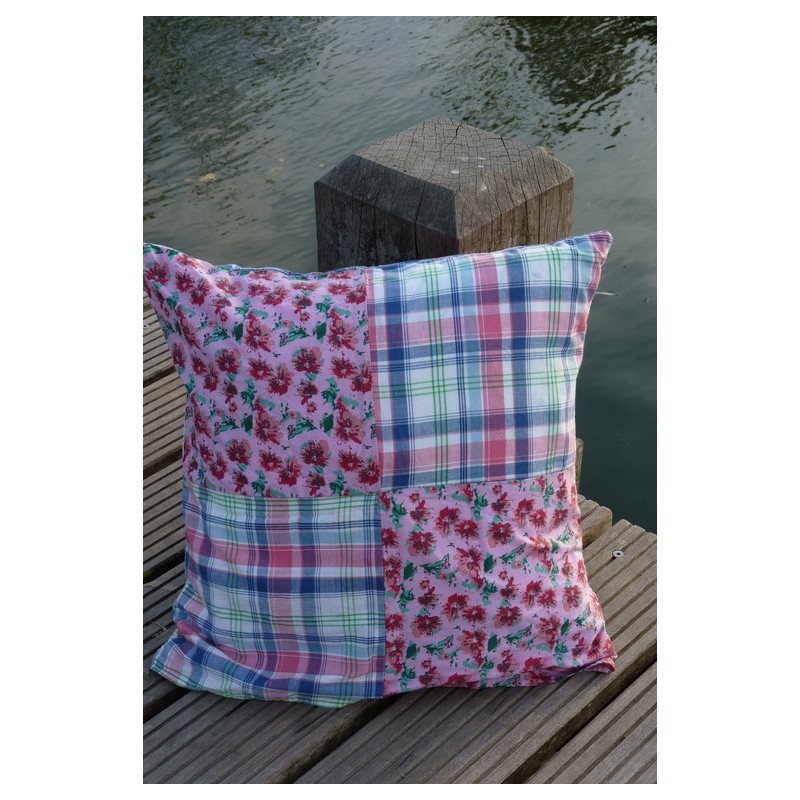 Fraise de Madras Housse de coussin 