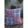 Fraise de Madras Housse de coussin 