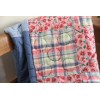 Fraise de Madras Housse de coussin 