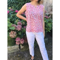 Top caftan TAJ rose